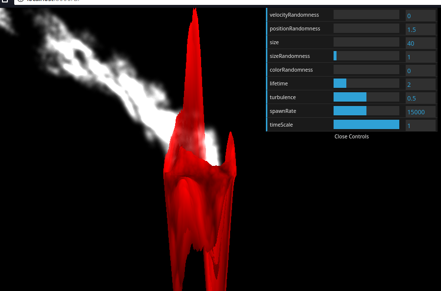 A colorful GPU particle system